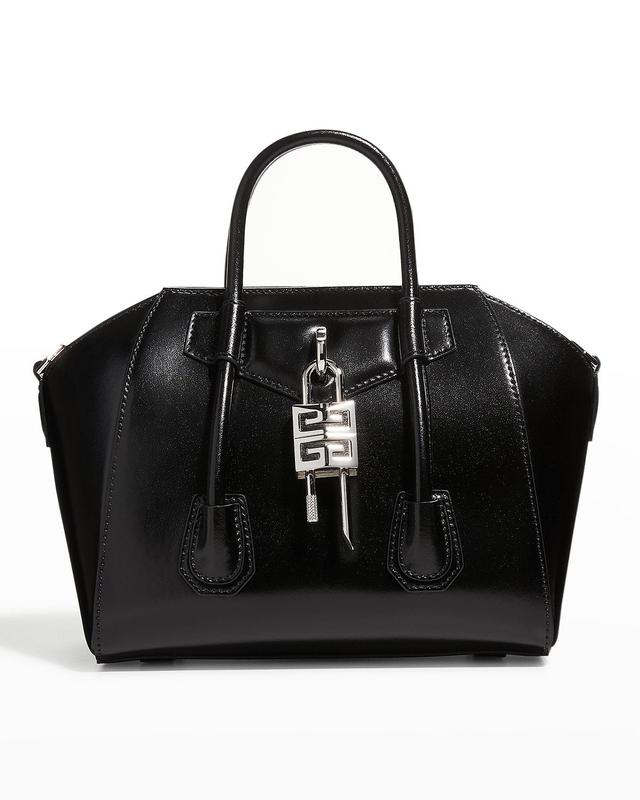 Antigona Lock Mini Top Handle Bag in Box Leather Product Image