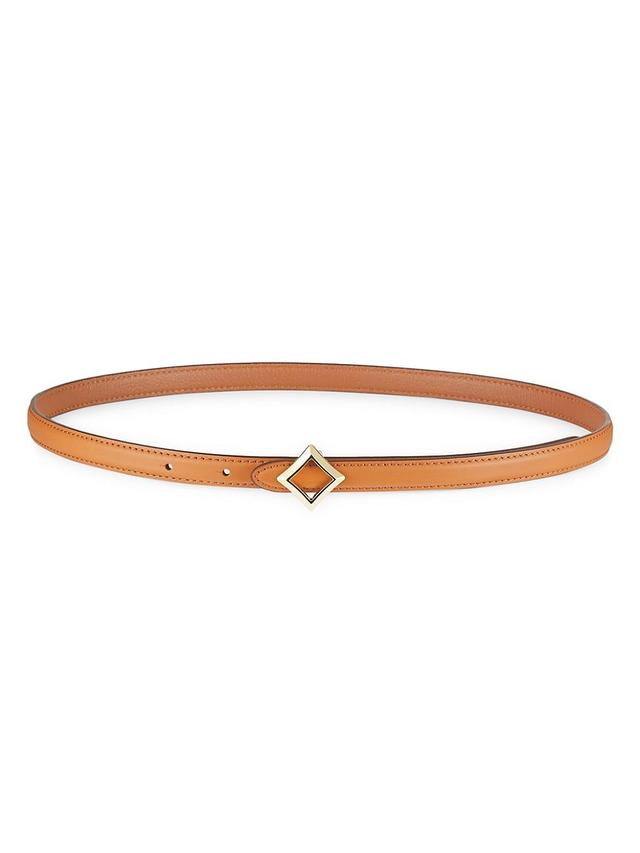 Womens Diamond Leather Belt Product Image