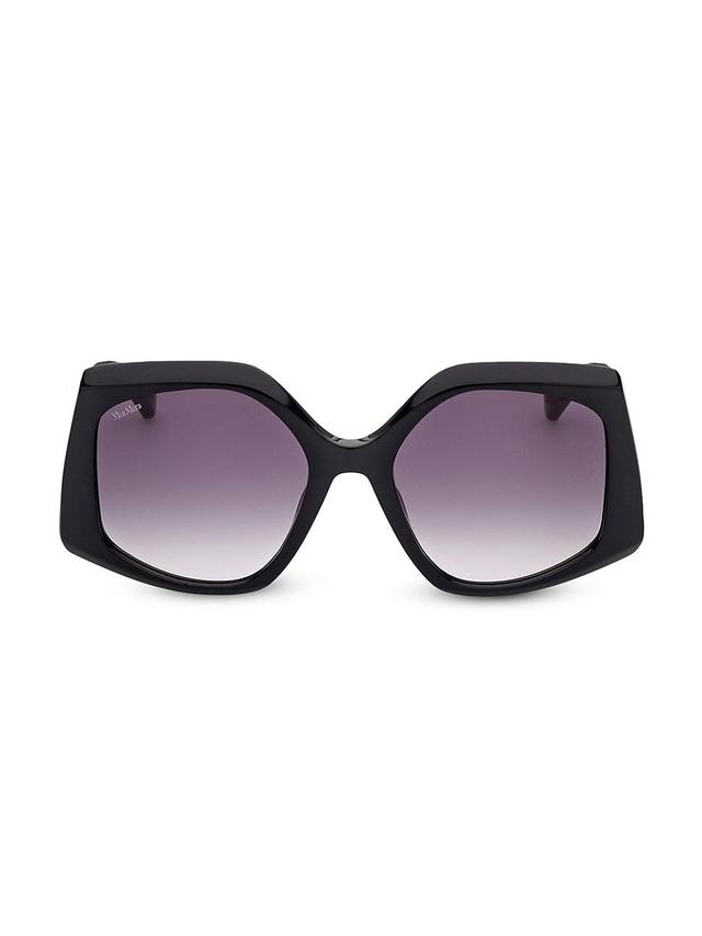 Womens 56MM Geometric Sunglasses Product Image