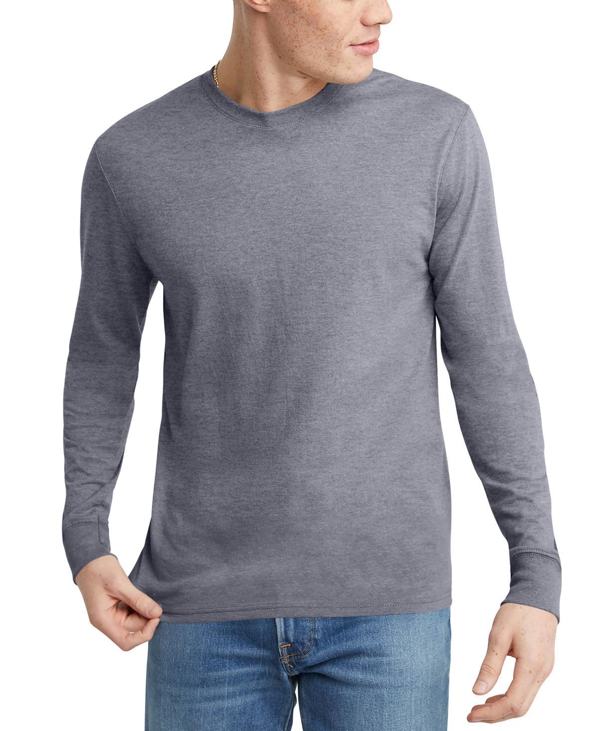 Mens Hanes OriginalsTri-BlendTee Oregano Grey Product Image