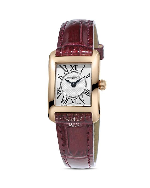 Frederique Constant Womens Swiss Carree Red Patent Leather Strap Watch 23x21mm Product Image