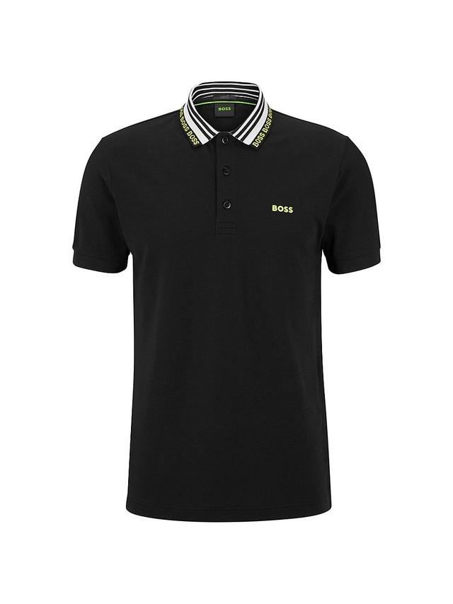 Mens Cotton Blend Slim-Fit Polo Shirt Product Image