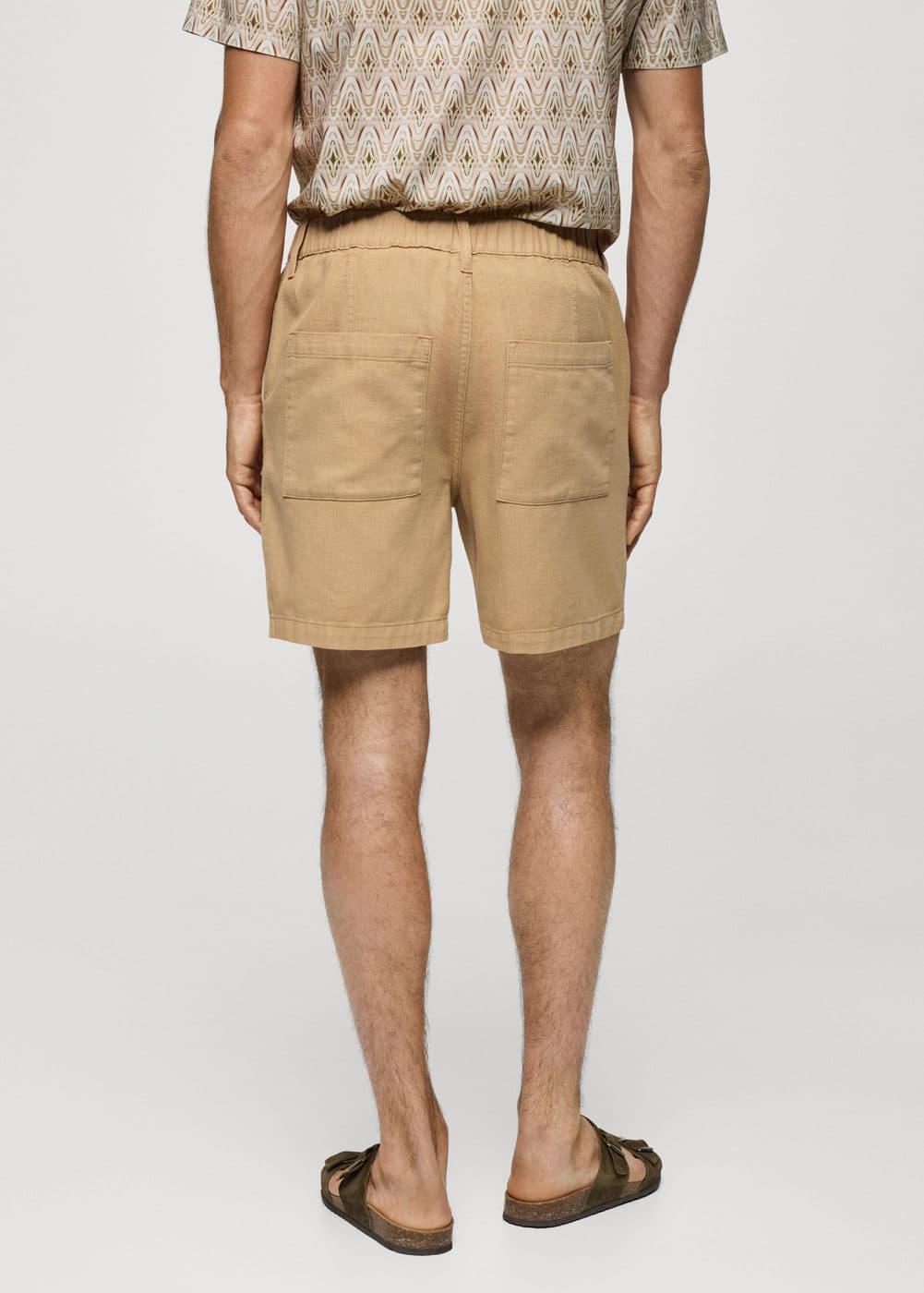 MANGO MAN - Pockets cotton Bermuda shorts ochreMen Product Image