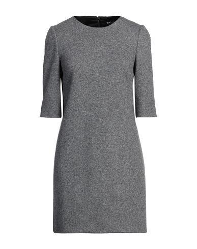 DOLCE & GABBANA Woman Mini Dress Grey Size 8 Cotton, Wool, Polyamide Product Image