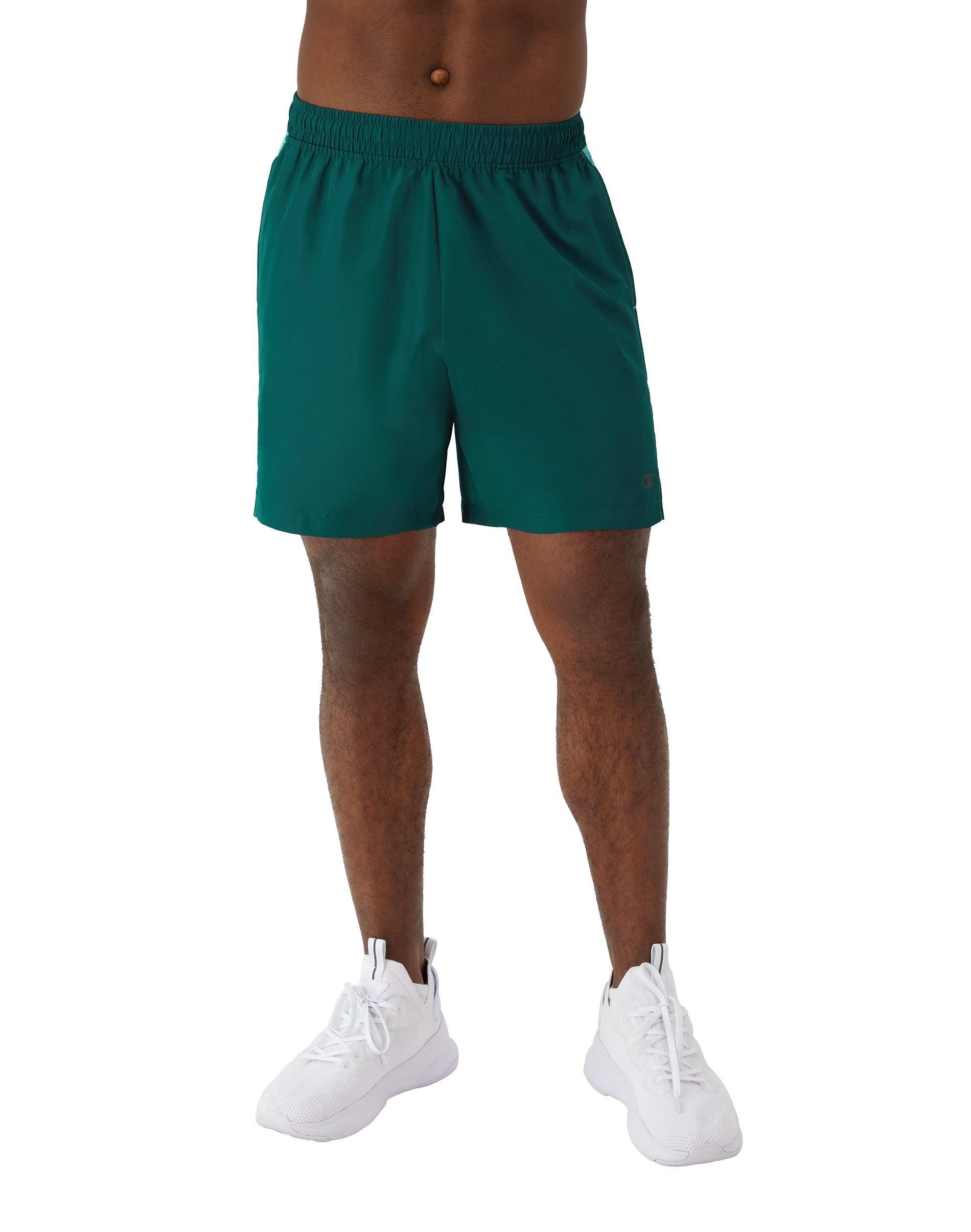 Mens Champion Woven Sports Shorts, 7 Black M Product Image