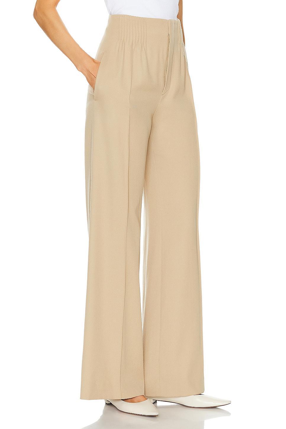 Chloe Cinched Pant Beige. (also in ). Product Image