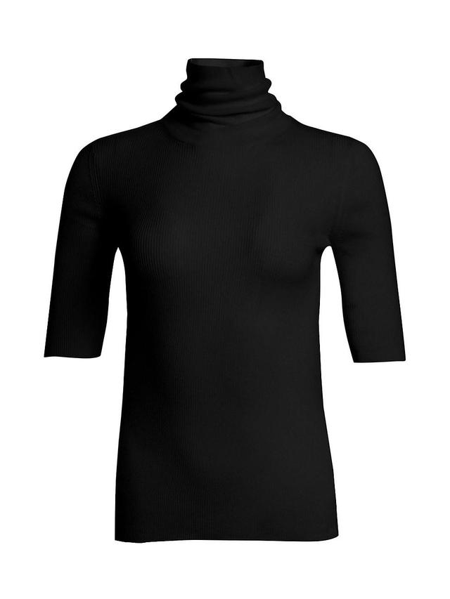 Womens Wool Turtleneck Sweater Product Image