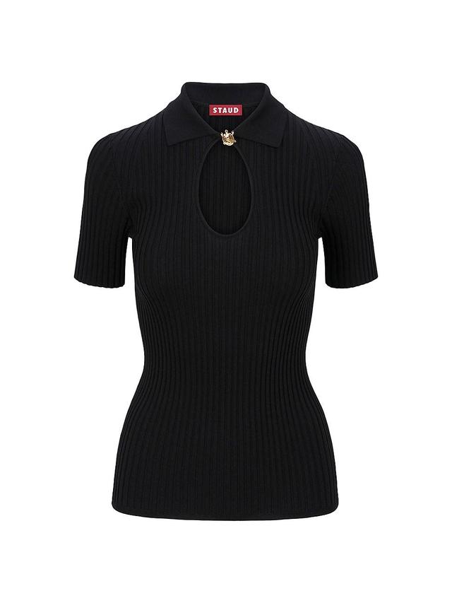 Womens Cataleya Ribbed Cut-Out Top Product Image