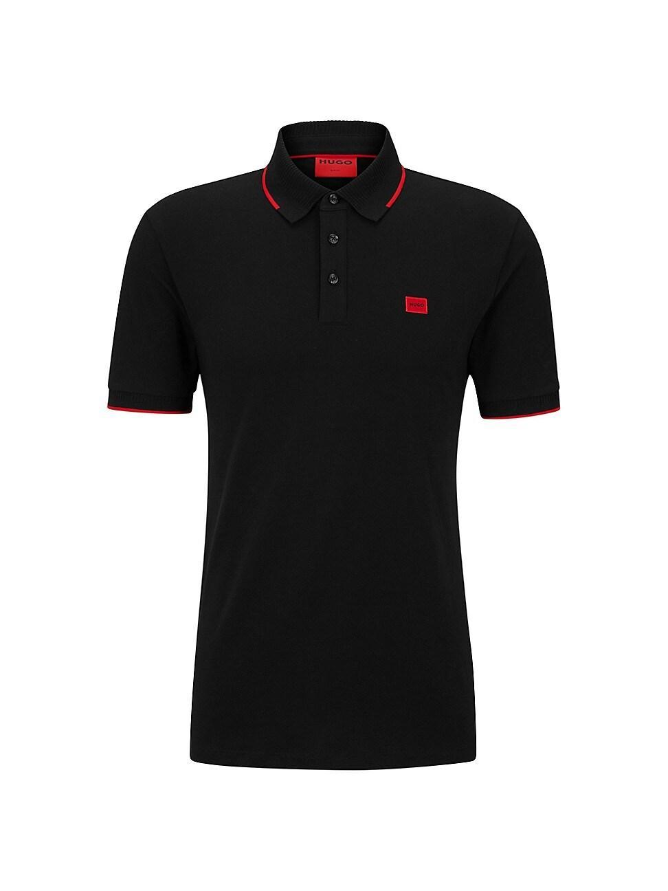 Mens Cotton-Piqu Slim-Fit Polo Shirt Product Image