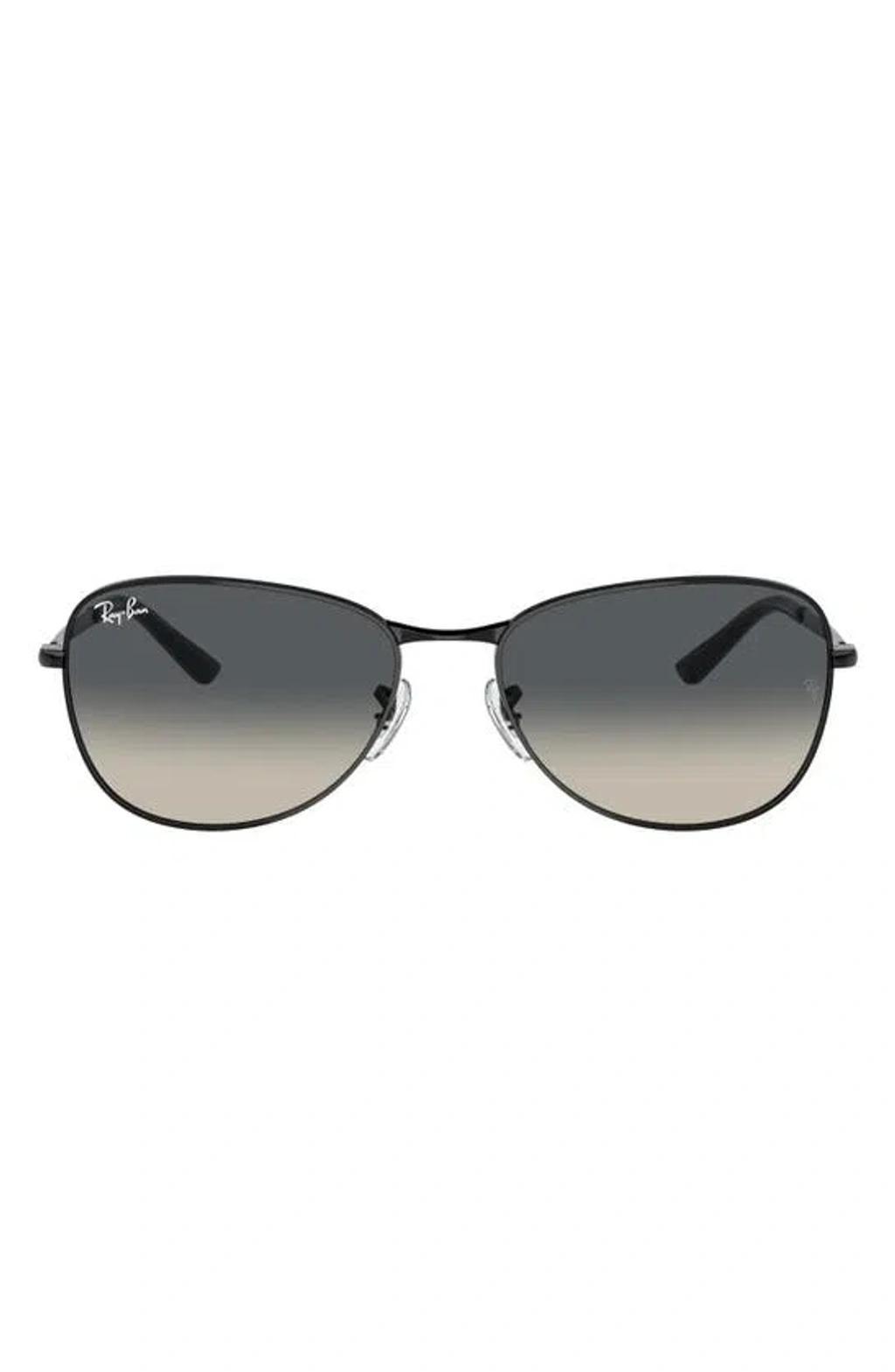 RAY BAN 56mm Gradient Pilot Sunglasses In Black Product Image