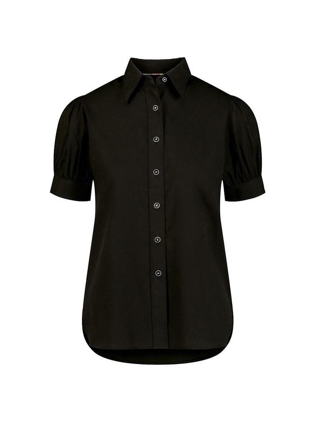 Womens Angie Stretch Cotton Short-Sleeve Shirt Product Image