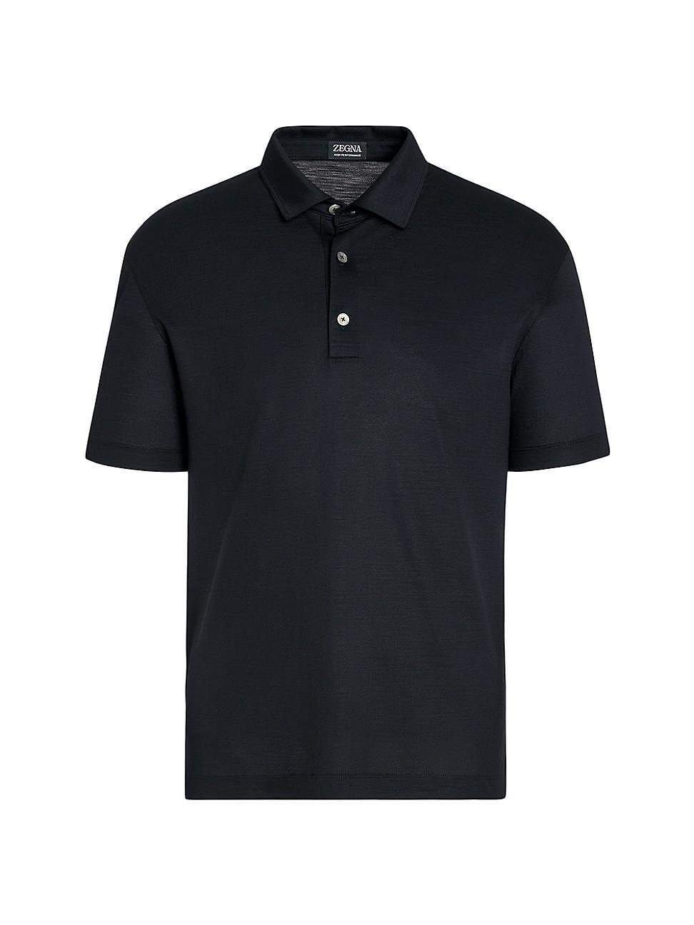 Mens High Performance Wool Piquet Polo Shirt Product Image