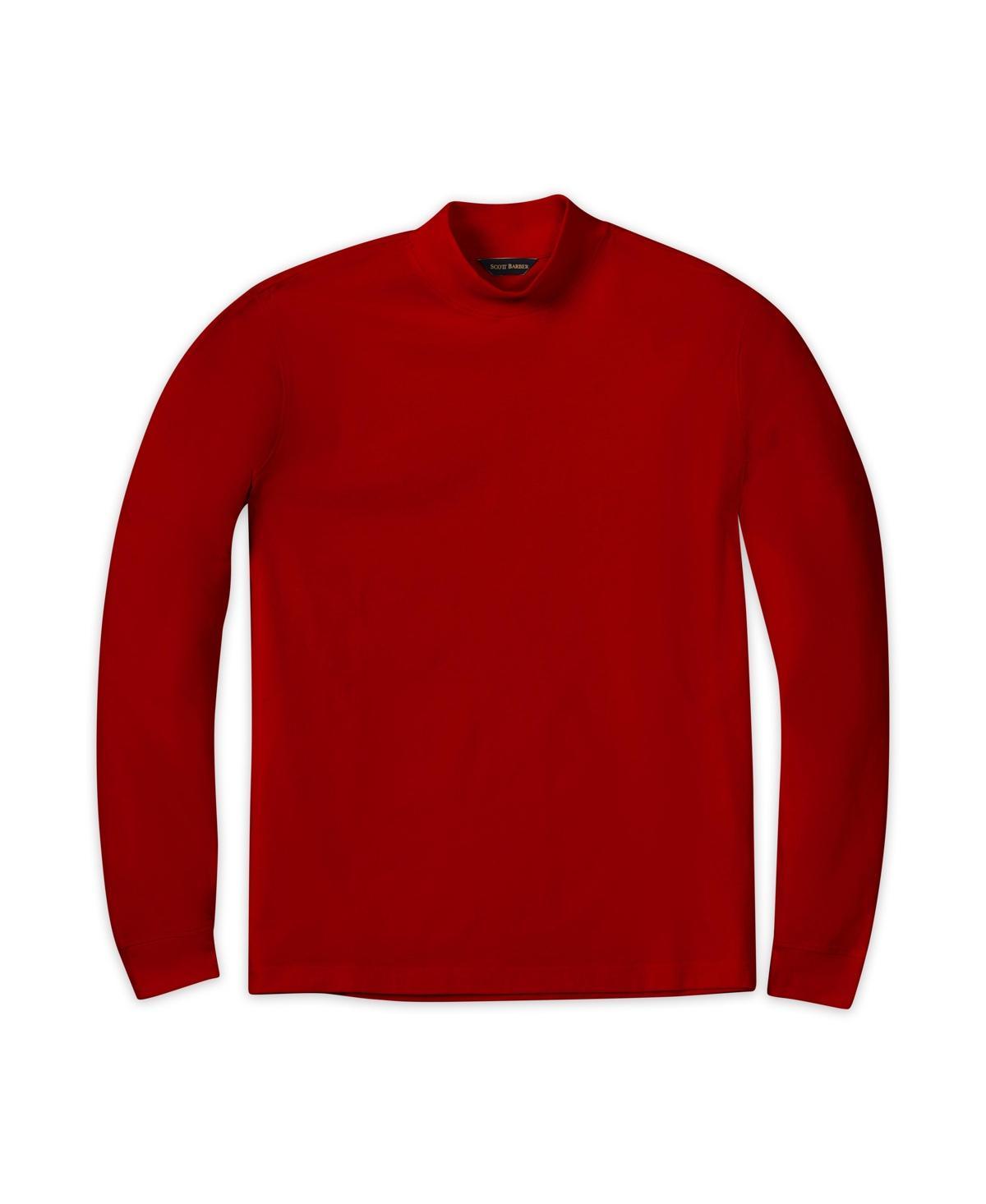 Scott Barber Mock Neck Pima Cotton Interlock Sweatshirt Product Image