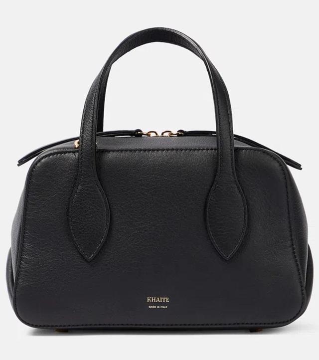 Maeve Small Leather Shoulder Bag In Black Product Image