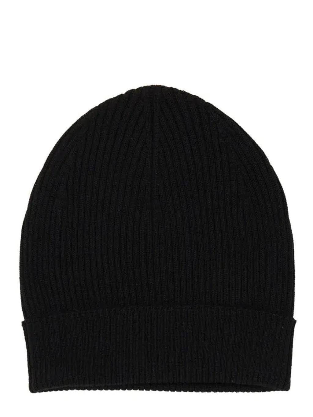 Knitted Beanie Hat In Black product image