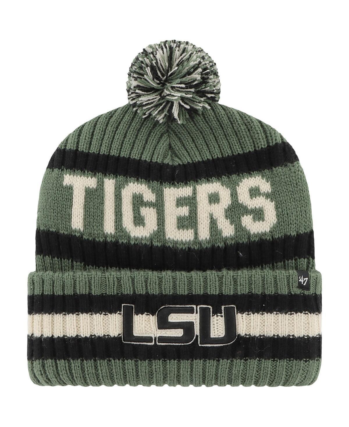 Mens 47 LSU Tigers OHT Military Appreciation Bering Cuffed Knit Hat with Pom Product Image