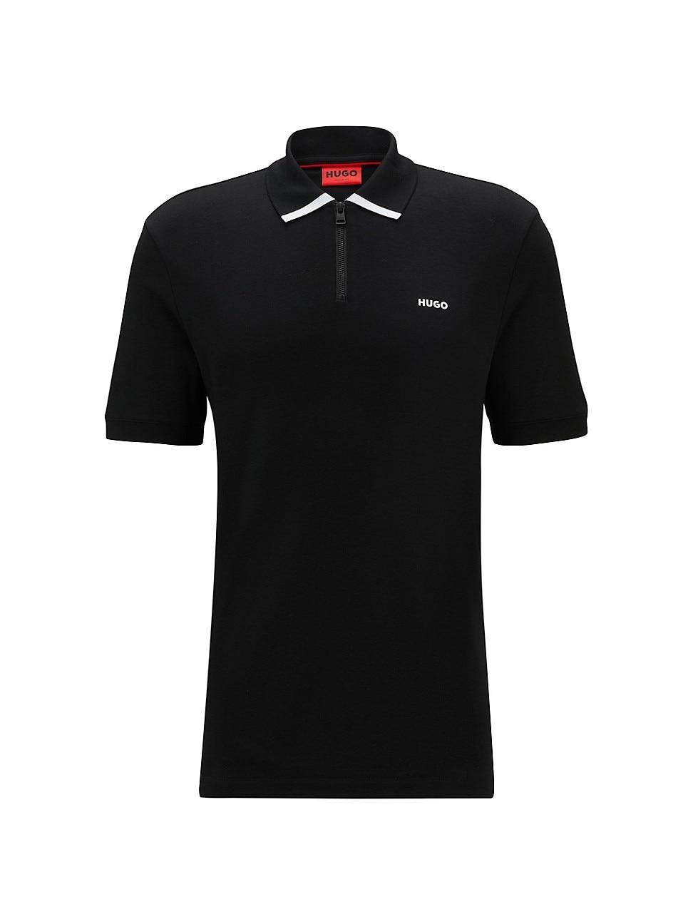 Mens Cotton-Piqu Polo Shirt Product Image