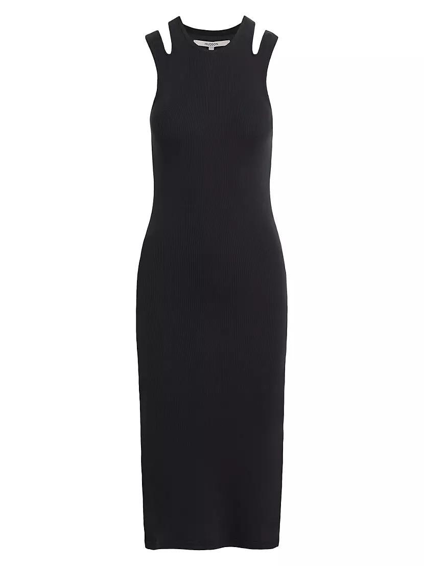 Cotton Jersey Strappy Midi-Dress Product Image