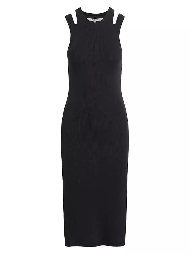 Cotton Jersey Strappy Midi-Dress Product Image