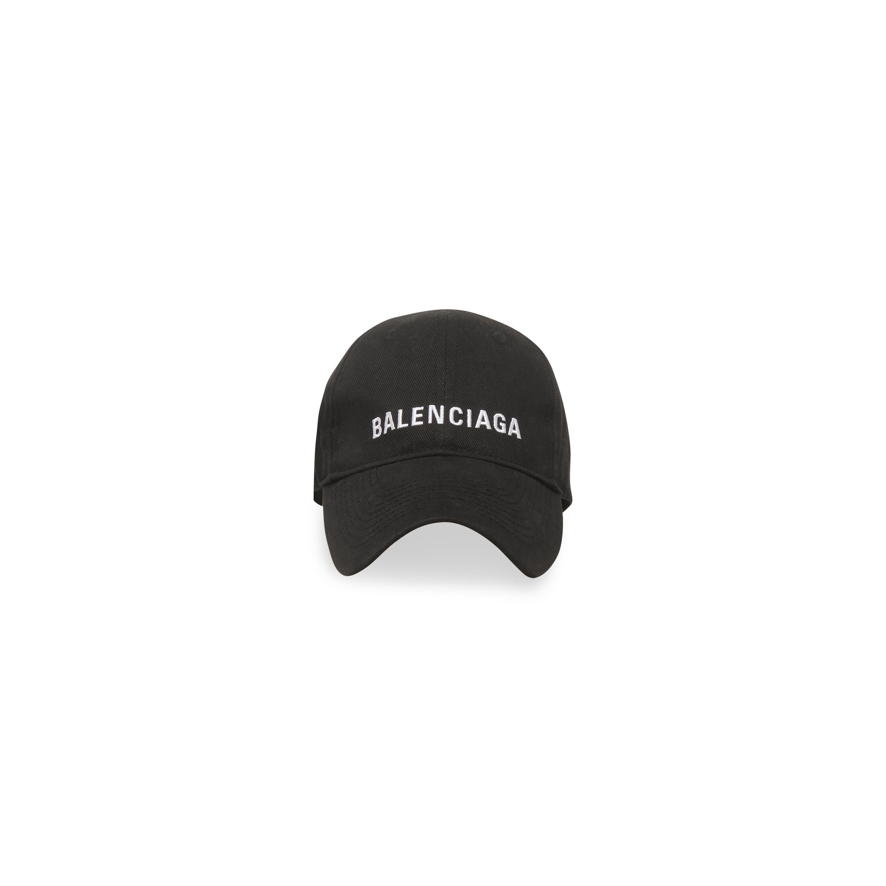 Balenciaga Cap in Black/white Product Image