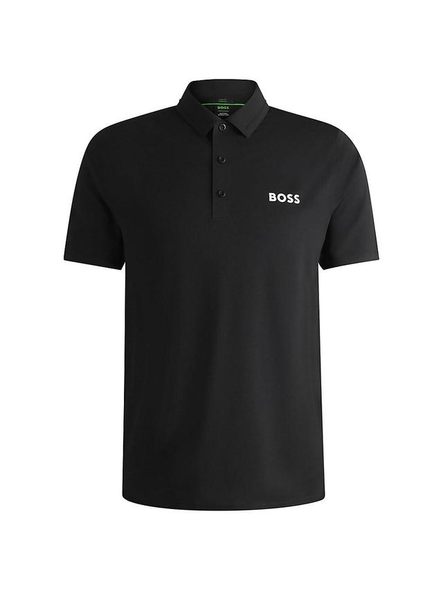 Mens BOSS x Matteo Berrettini Slim Fit Polo Shirt with UV Protection Product Image