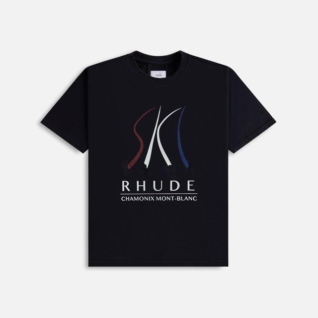 Rhude Ski Slope Tee - Vintage Black Male Product Image