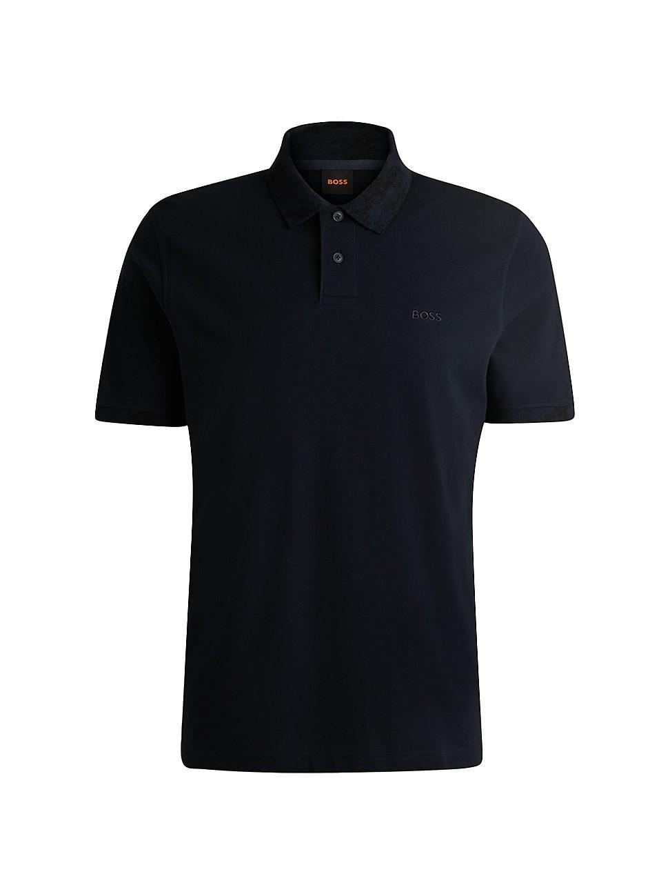 Mens Cotton-Piqu Polo Shirt Product Image