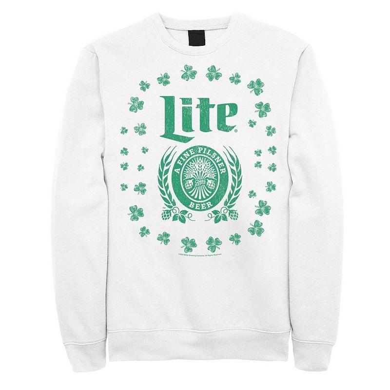 Mens Miller Lite Shamrock Crest Sweatshirt Product Image