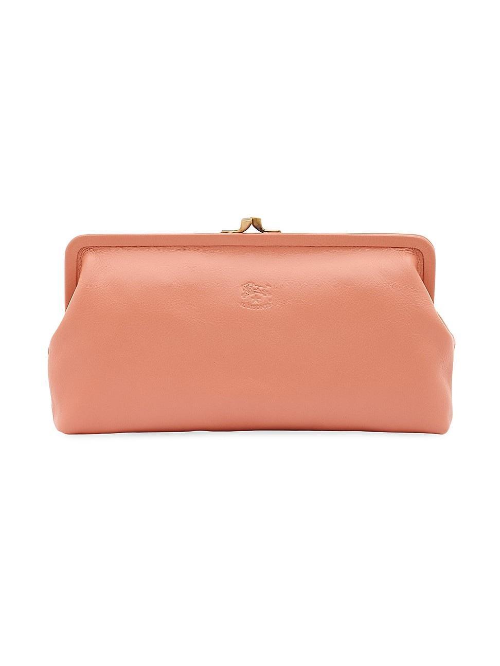 Womens Classic Leather Clutch Product Image