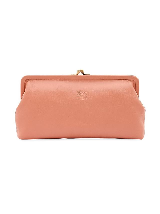 Womens Classic Leather Clutch Product Image