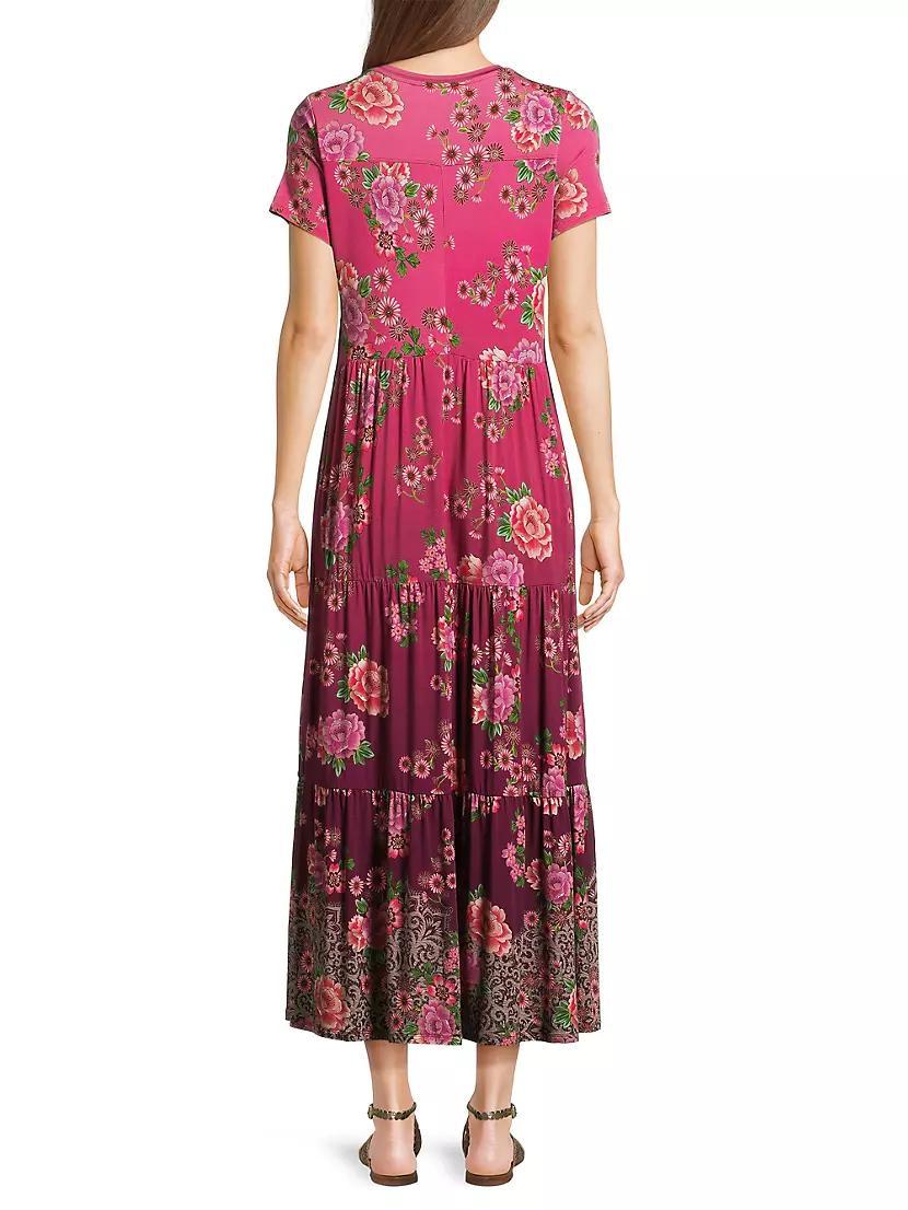 Floral Tiered Midi-Dress Product Image