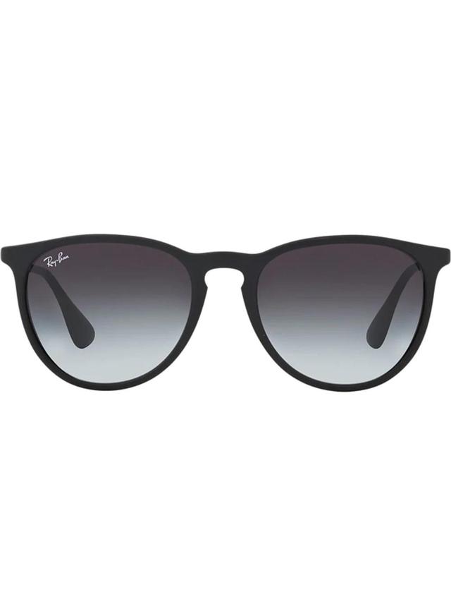 RAY BAN Rb4171 Erika Nylon Acetate Round-frame Sunglasses In Grey-black Product Image