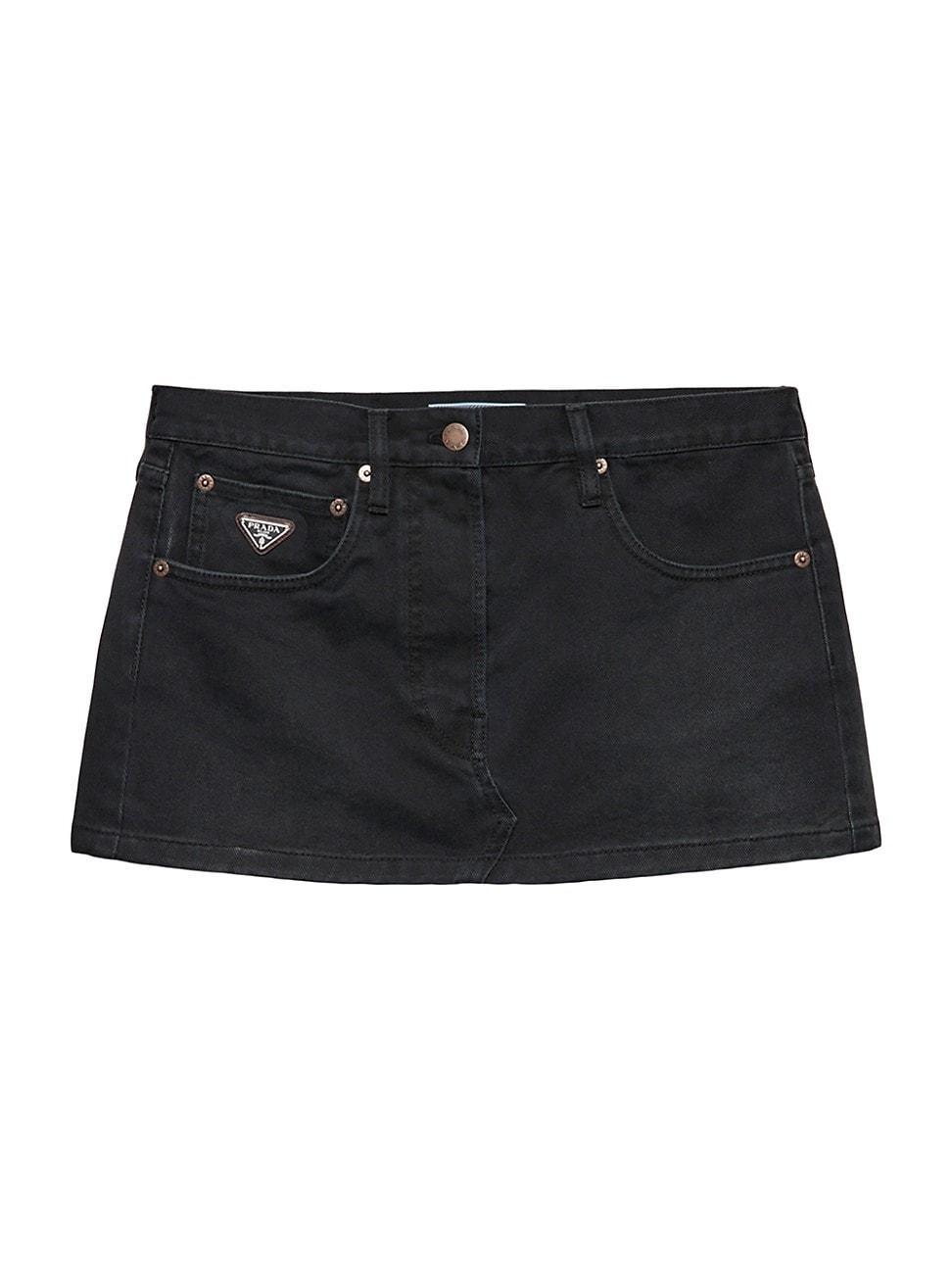 Womens Denim Miniskirt Product Image