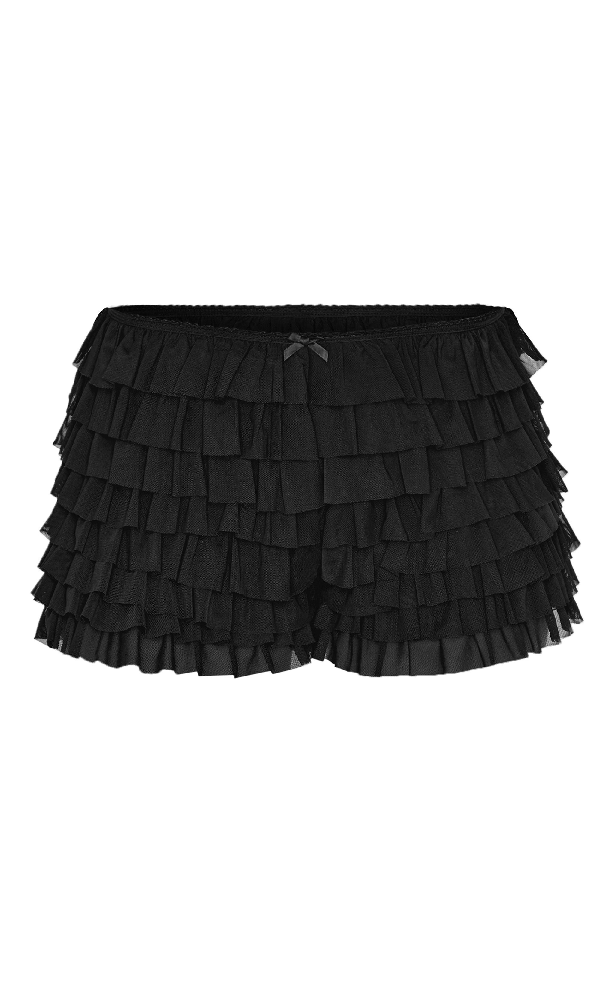  Black Lace Rara Bloomer Shorts Product Image