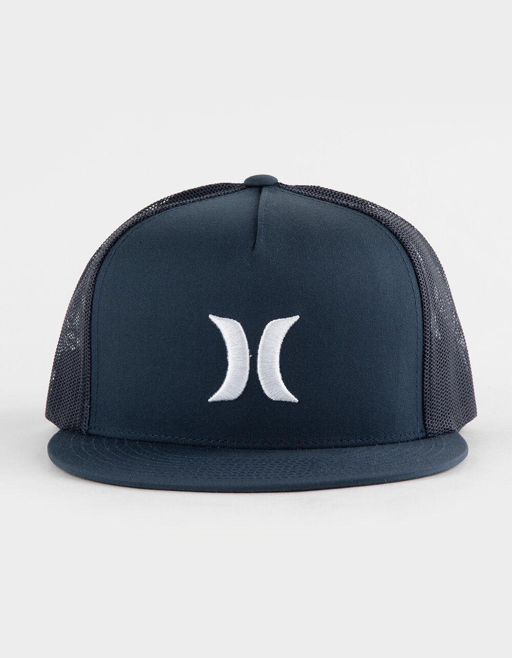 HURLEY Icon Solid Flat Trucker Hat Product Image