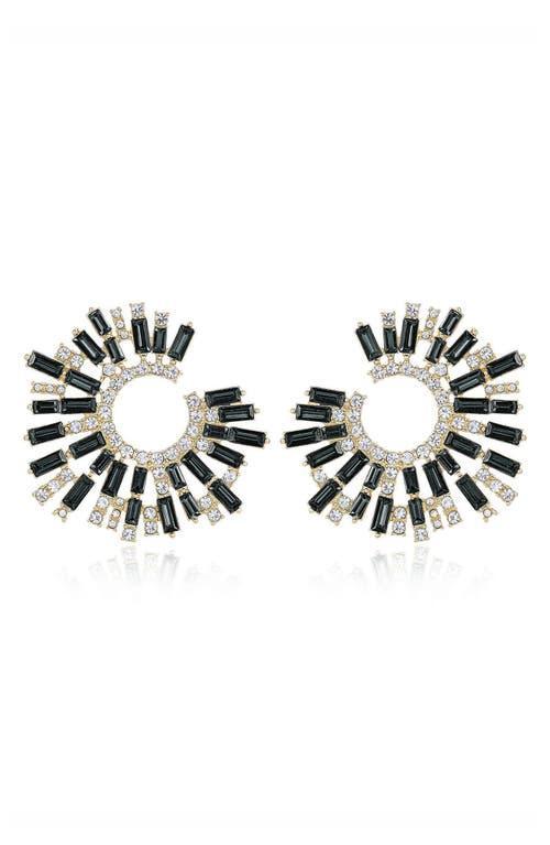 Ettika Opulent Stardust Open Circle Earrings in 18K Gold Plated Product Image