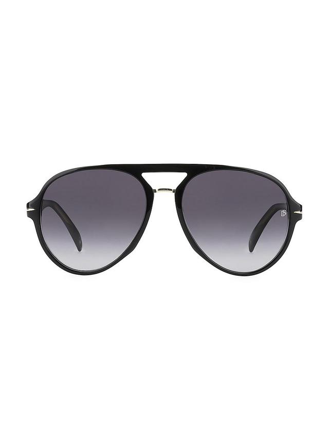 Mens 57MM Aviator Sunglasses Product Image