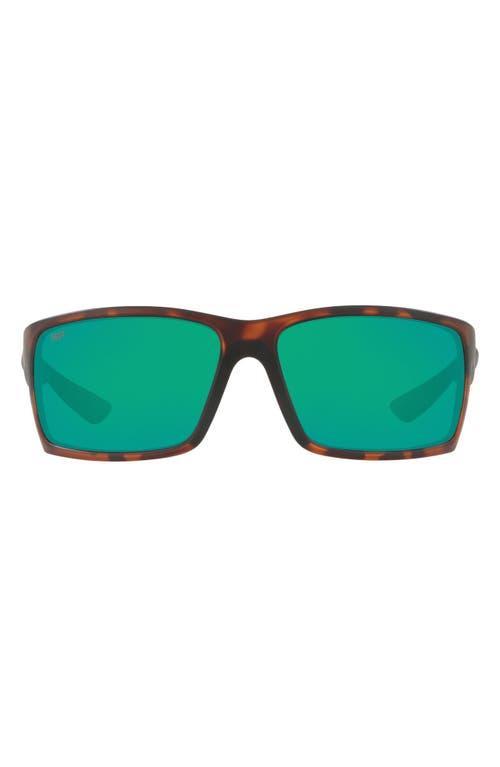 Costa Del Mar 64mm Mirrored Polarized Rectangular Sunglasses Product Image