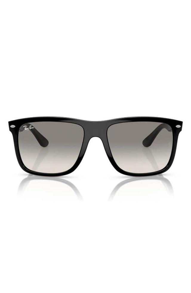 RAY BAN 57mm Gradient Square Sunglasses In Black Product Image