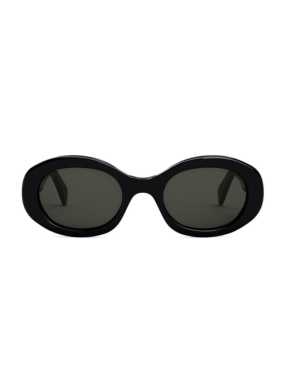 Triomphe Logo Oval Acetate Sunglasses Product Image