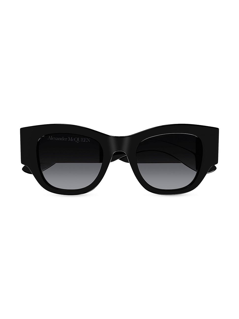 Womens 50MM Gradient Rectangular Sunglasses Product Image