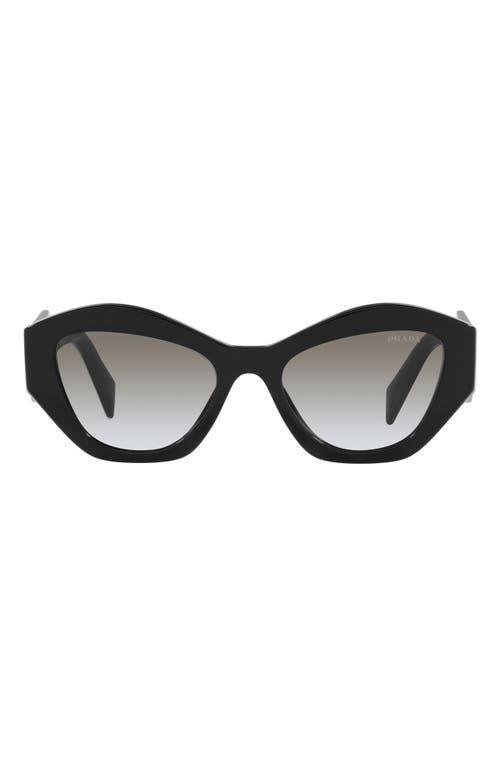 Symbole Geometric Sunglasses, 55mm In White/gray Product Image