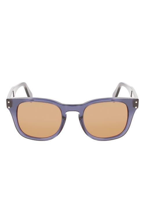 FERRAGAMO 49mm Small Rectangular Sunglasses Product Image