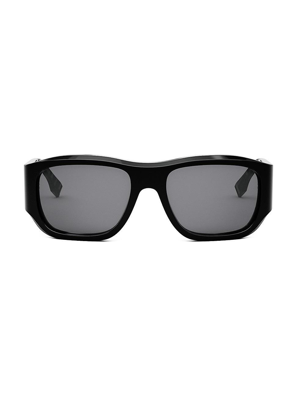 Fendi Ff Squared Rectangular Sunglasses, 56mm Product Image