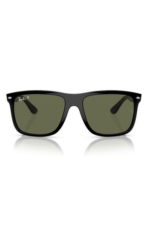 Ray-Ban Boyfriend Two Sunglasses Frame Green Lenses Polarized Product Image