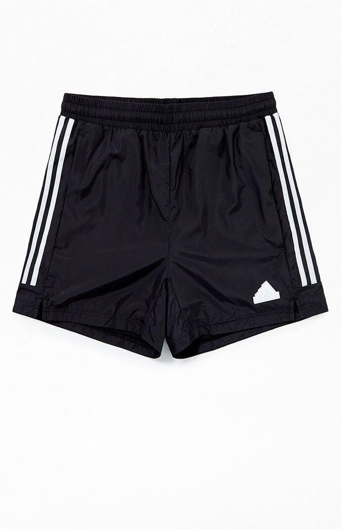 Adidas Men's Black Tiro Lightweight Woven Shorts in Black/White - Product Image