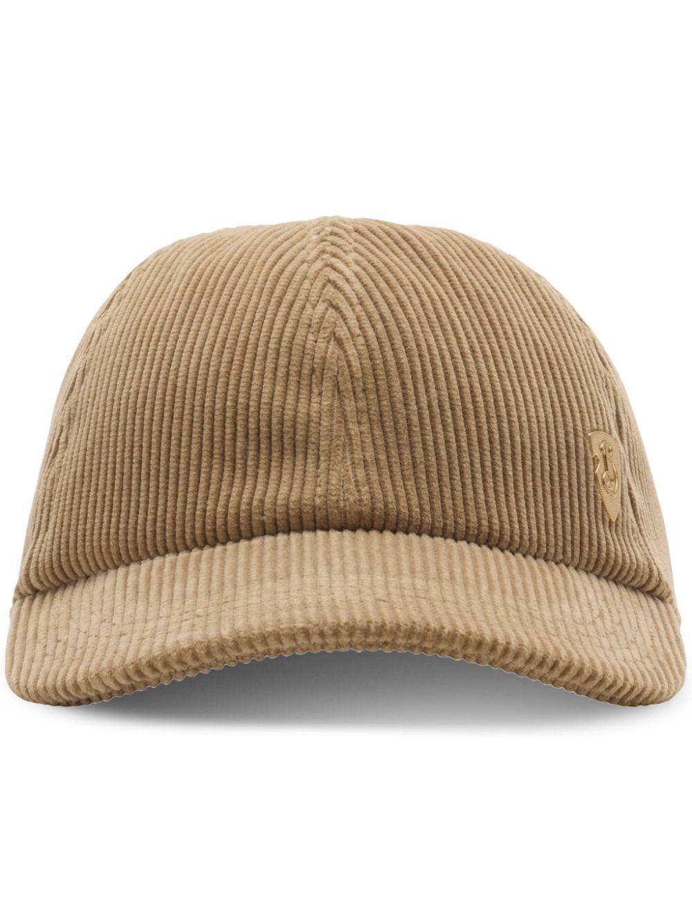 BURBERRY Corduroy Baseball Cap In Brown Product Image