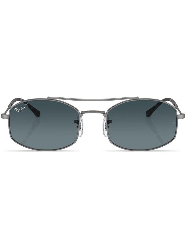 RAY BAN Oval-frame Sunglasses In Silber Product Image