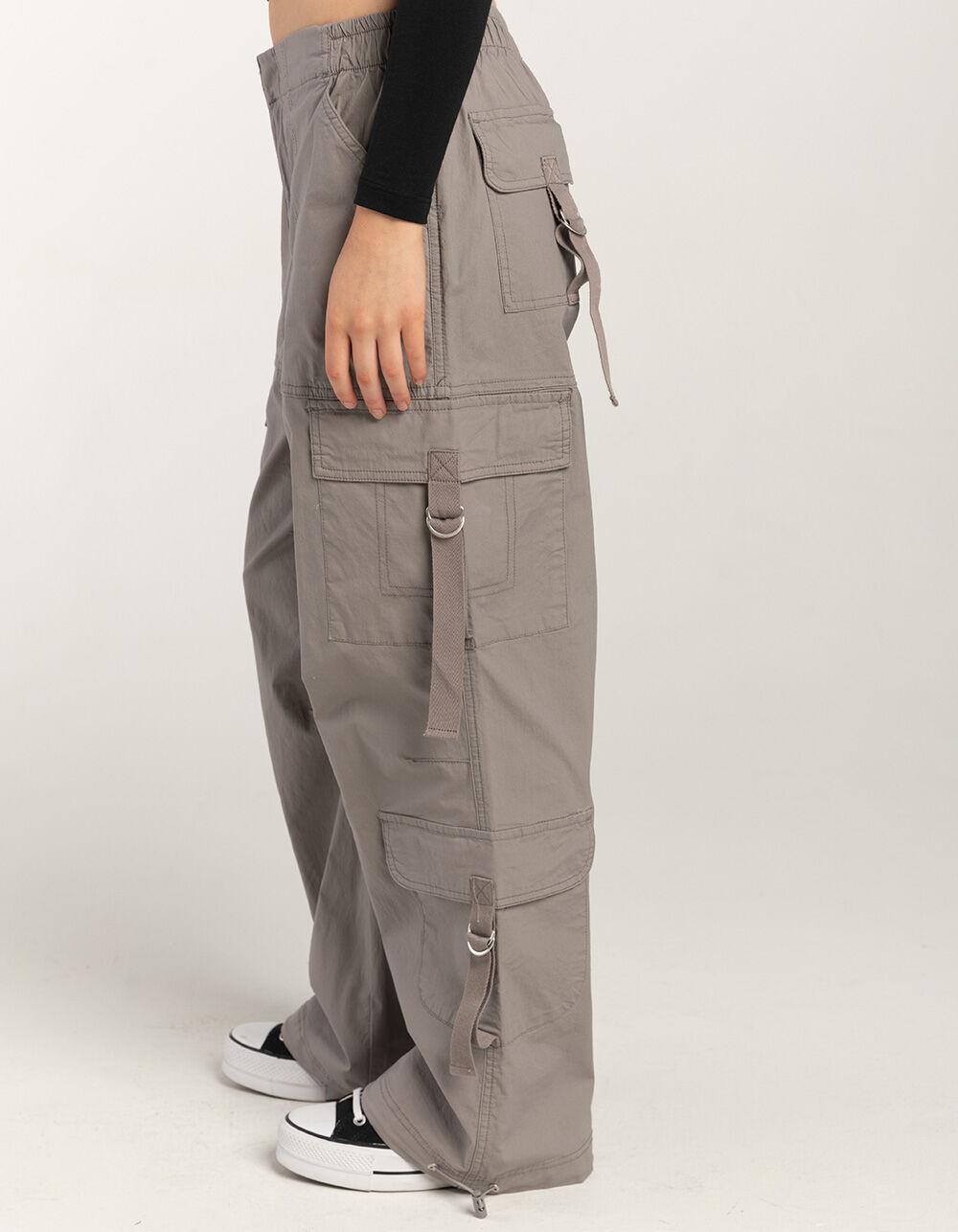 RSQ Womens Mid Rise Double Cargo Parachute Pants Product Image