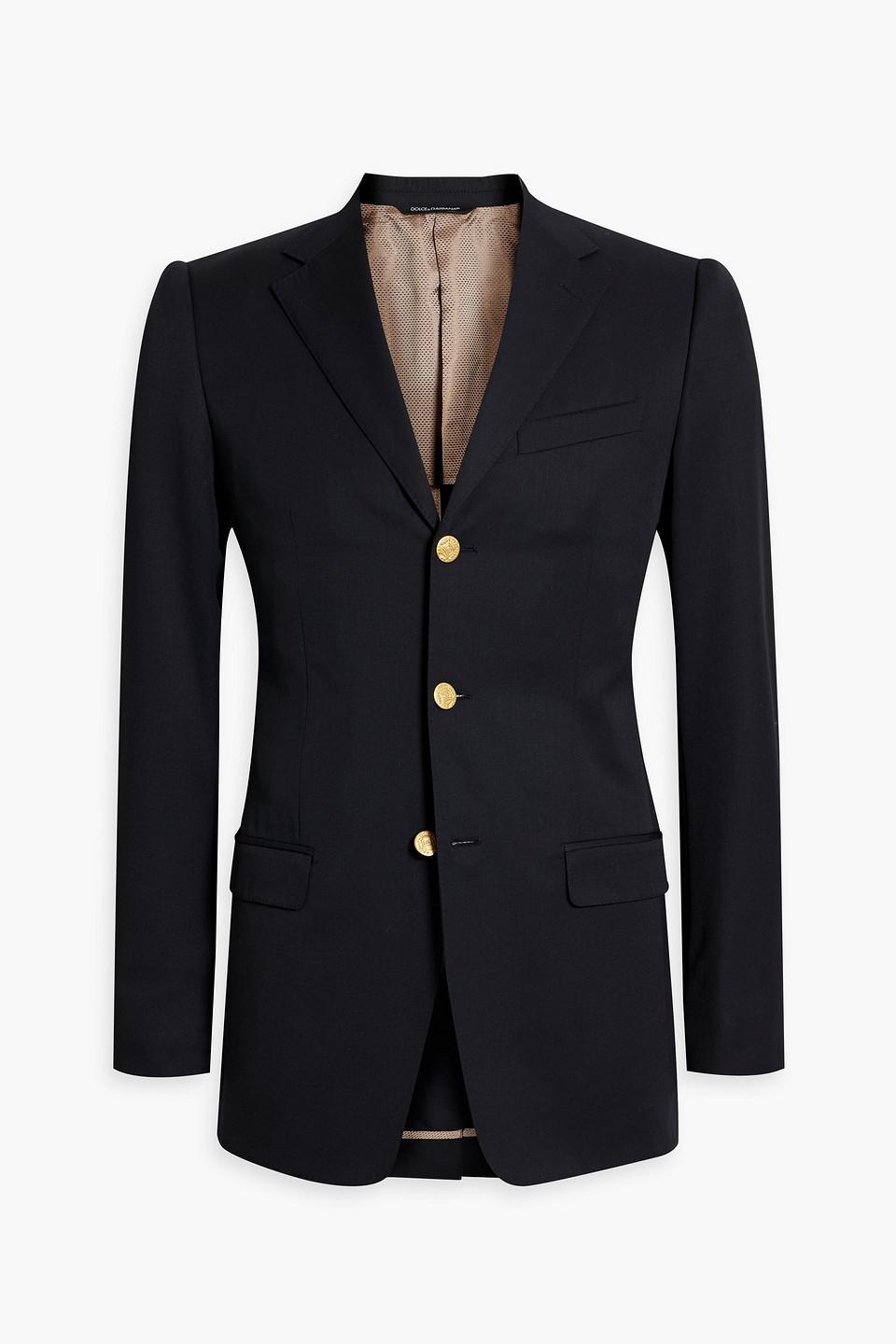 Slim-fit Wool Blazer In Black Product Image